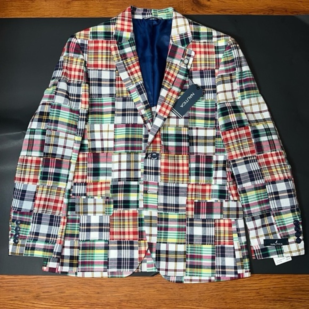 NAUTICA Brielle Patchwork Blazer Size 42S